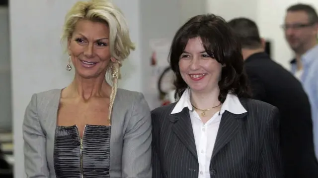 Svetlana Kitić i šahistkinja Alisa Marić