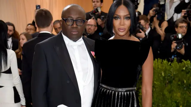 Edward Enninful and Naomi Campbell for di Met Gala