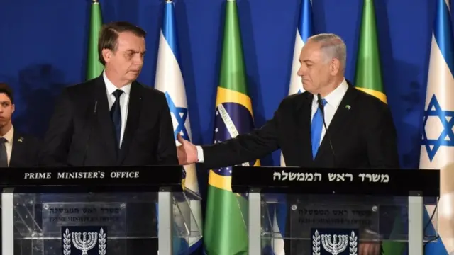 Jair Bolsonaro e Benjamin Netanyahu