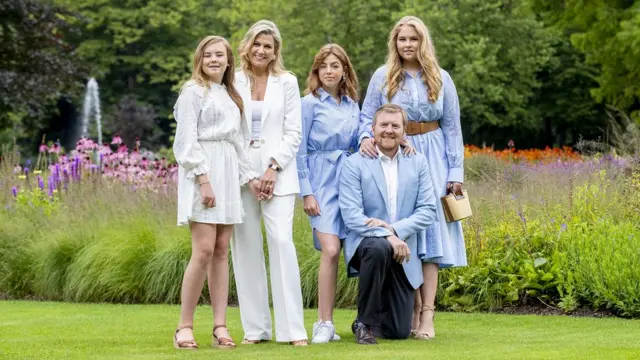 King Willem-Alexander of The Netherlands, Queen Maxima of The Netherlands, Princess Amalia of The Netherlands, Princess Alexia of The Netherlands and Princess Ariane of The Netherlands