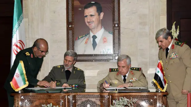 وزرای دفاع ایران و سوریه