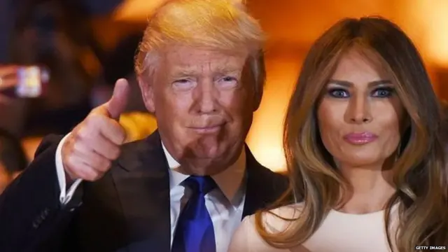 राष्ट्रपति ट्रंप और मेलेनिया ट्रंप
