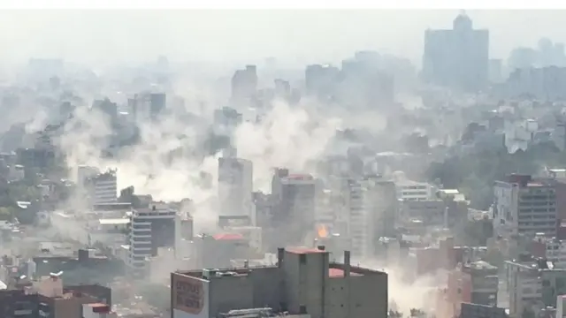 Vista panorâmica da Cidade do México