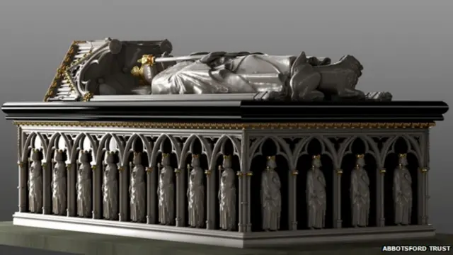 Надгробие на сером фоне