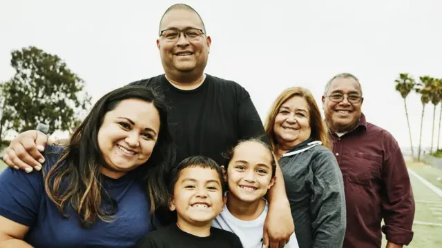 A photo of a family