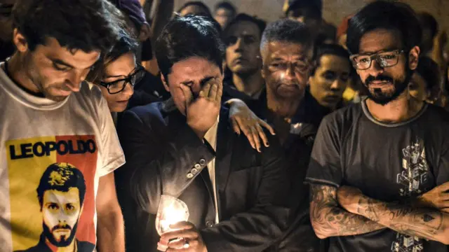 Miguel Pizarro, Freddy Guevara y Juan Andrés Mejía.