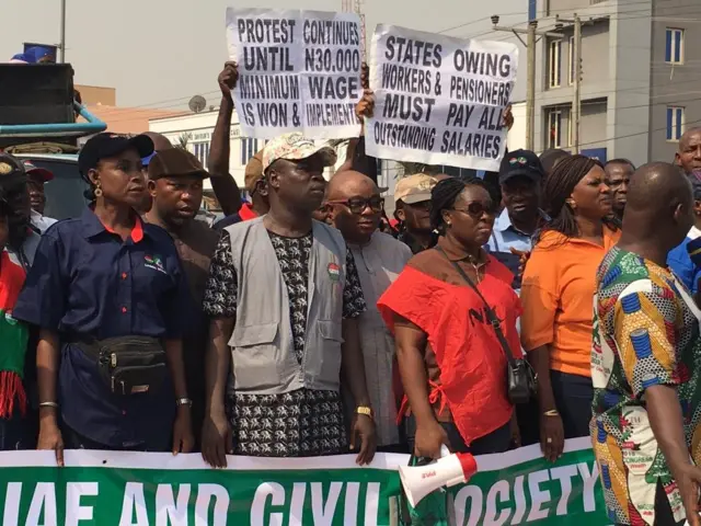 Àwòrán ìwọ́de NLC, TUC, ULC