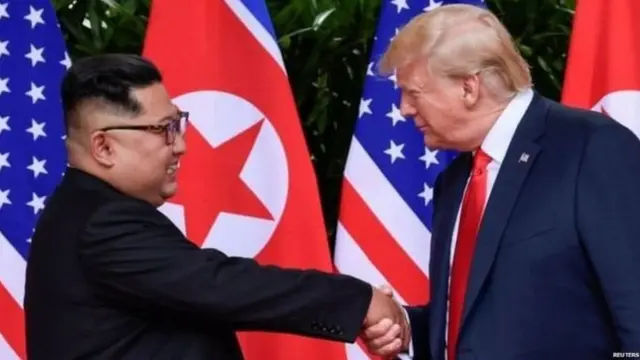 किम जोंग-उन और डोनल्ड ट्रंप