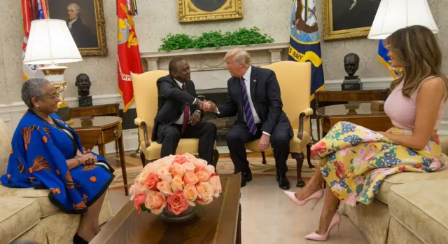 Kenyatta na Trump