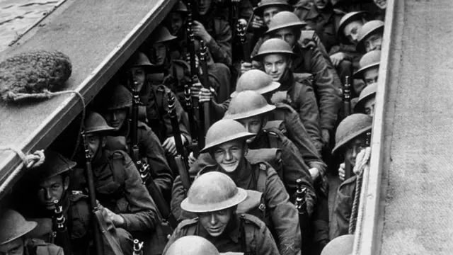 Soldados a punto de desembarcar