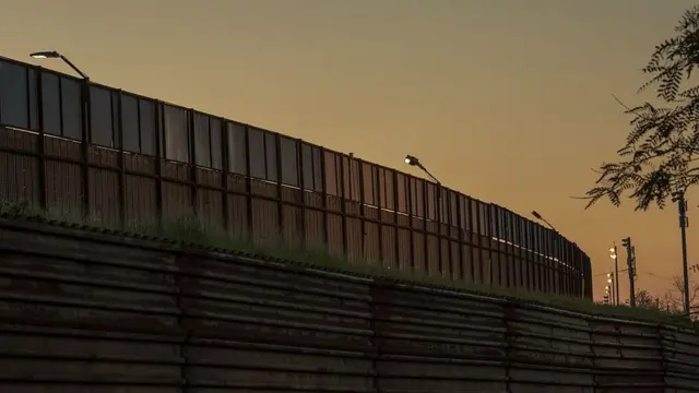 Muro en la frontera entre México y Estados Unidos.
