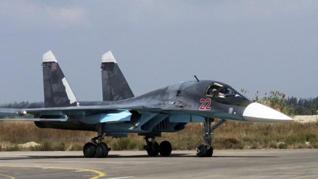 Avión de combate ruso en Siria