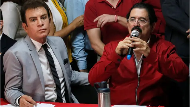Salvador Nasralla y Manuel Zelaya