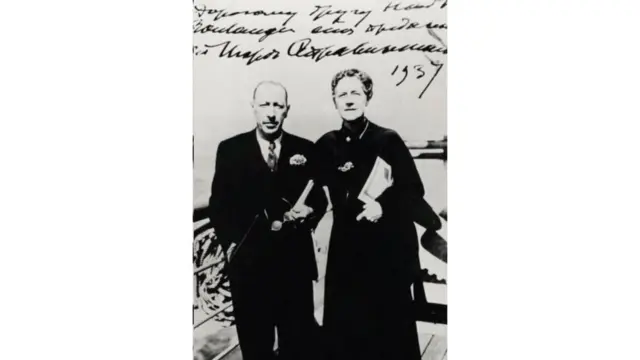 Boulanger con Stravinsky, en el estreno del ballet