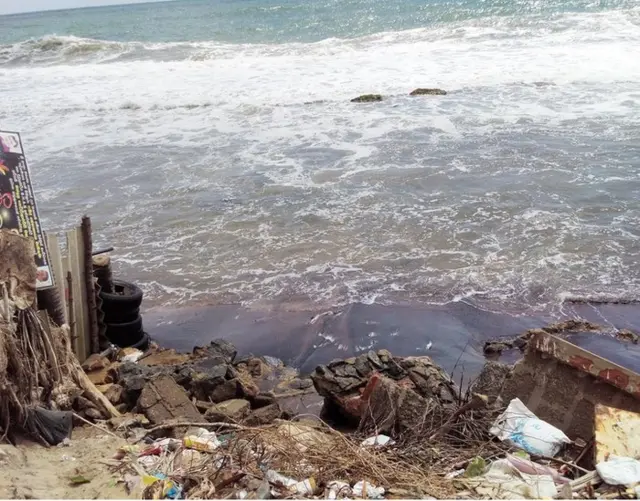 මුහුදුබත් වූ නිවාසවල කොටස්