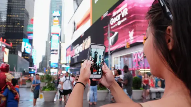 Pokémon Go en Times Square