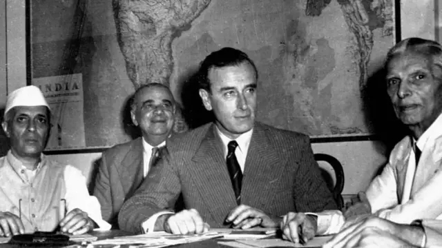जवाहरलाल नेहरू, लॉर्ड माऊंटबॅटन, महंमद अली जीना