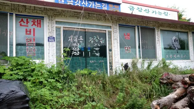 금강산 관광이 중단되면서 출입국 사무소가 있던 강원도 고성군 최북단 마을 식당들도 문을 받았다