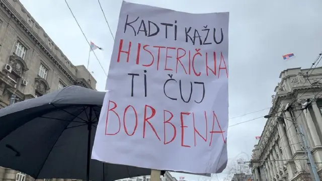 протест Ниједна жена више - стоп фемициду