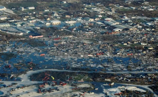 Devastation in the Abacos, northern Bahamas