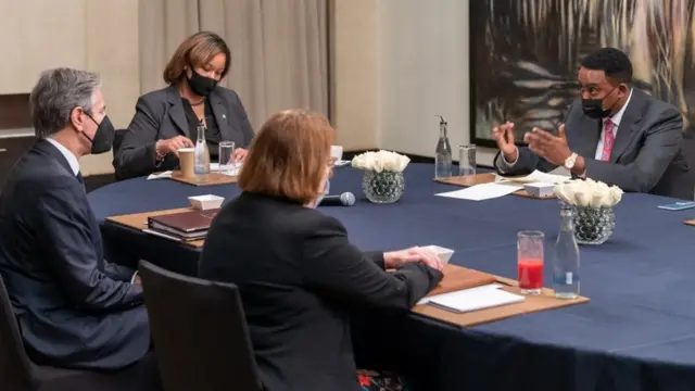 Antoonii Biliinken Barreessaa IGAD Dr Warqinee Gabayyoo waliin mari'atan