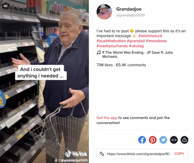 Joe Allington trouve des étagères vides au magasin