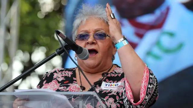 Imelda Daza, excandidata a la vicepresidencia con la plancha de Rodrigo Londoño.