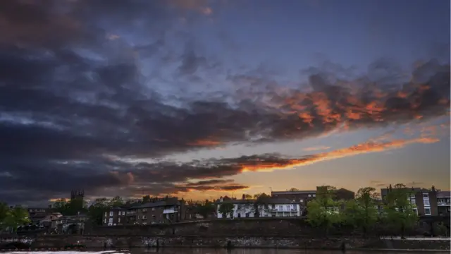 Панорама Честера на закате