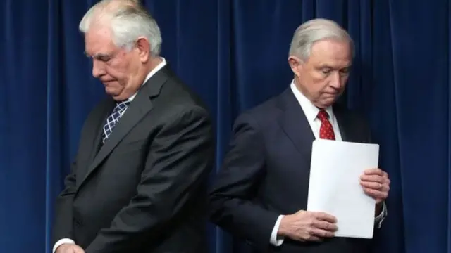 Rex Tillerson y Jeff Sessions