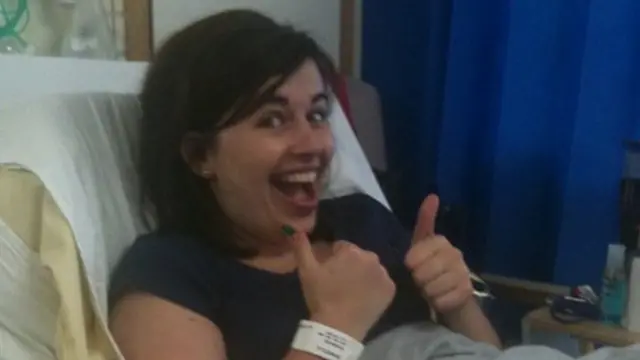 Victoria en 2011, cuando se rompió la pierna