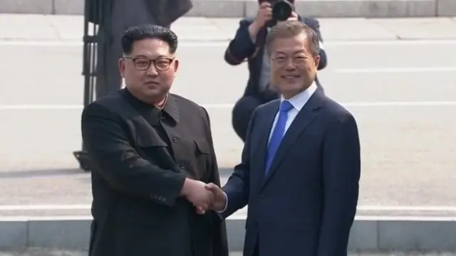 தென் கொரிய எல்லைக்குள் நுழைந்தார் வட கொரிய அதிபர் கிம் ஜோங் உன்