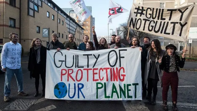 Una protesta contra el cambio climático