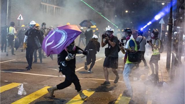 香港示威没有平息的迹象。