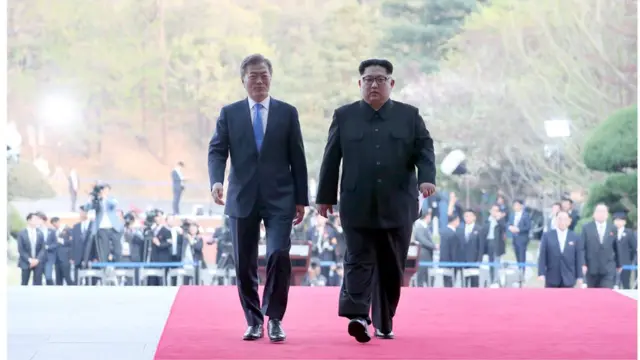 మూన్ జే యిన్, కిమ్ జోంగ్ ఉన్