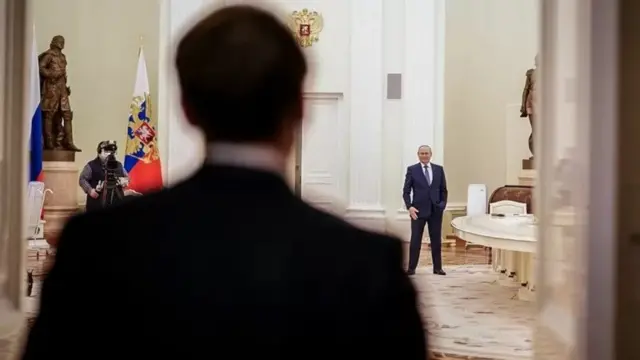 Путін і Макрон в Кремлі