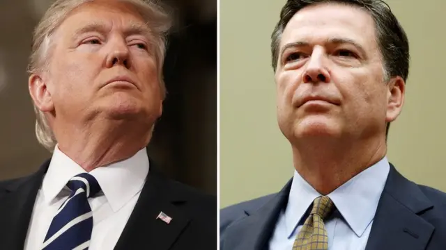 Donald Trump y James Comey