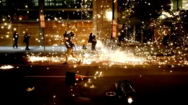 हिंसक प्रदर्शन