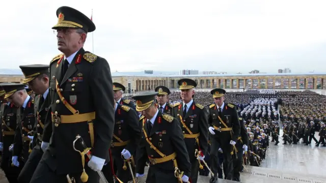 Miembros del ejército turco.