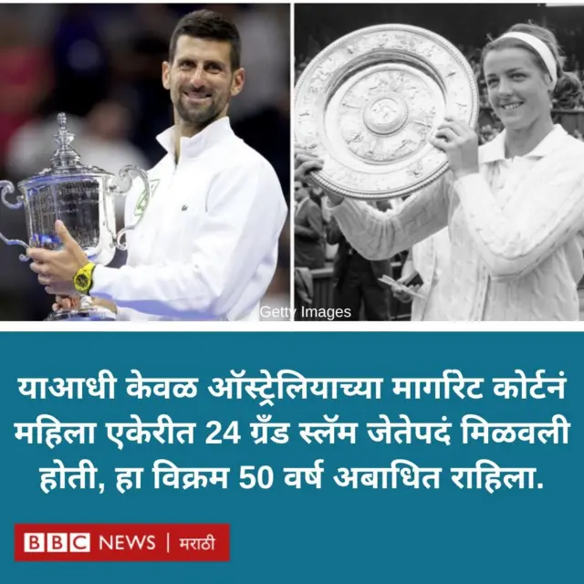 जोकोविच मार्गारेट कोर्ट