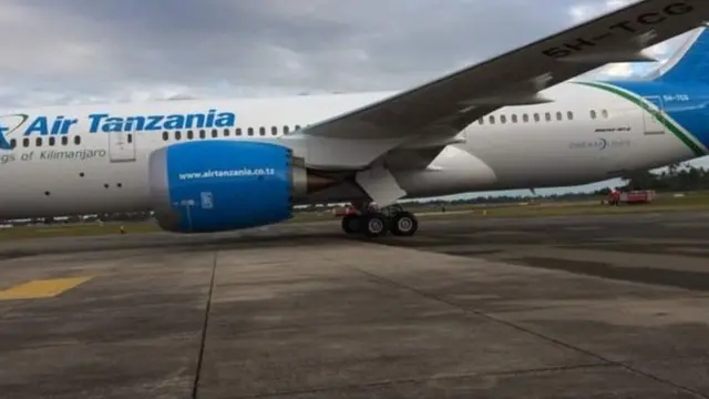 Ndege ya shirika la ndege la Air Tanzania iliotengezwa na kampuni ya Boeing