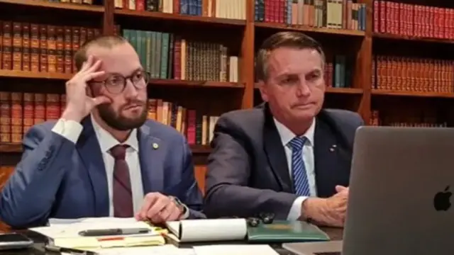 Bolsonaro com Filipe Barros