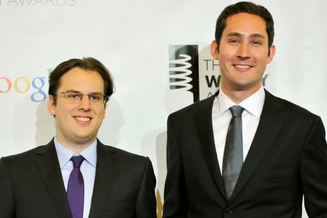 Mike Krieger, à esquerda, e Kevin Systrom, fundadores do Instagram