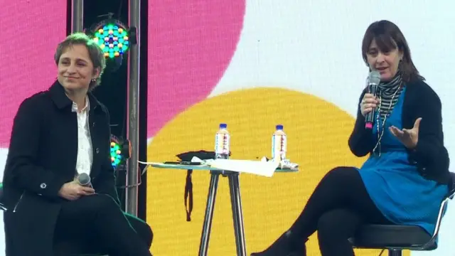 Carmen Aristegui y Carolina Robino