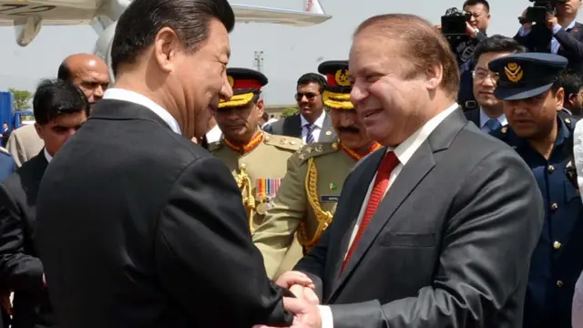 नवाज शरीफ़ और शी जिनपिंग