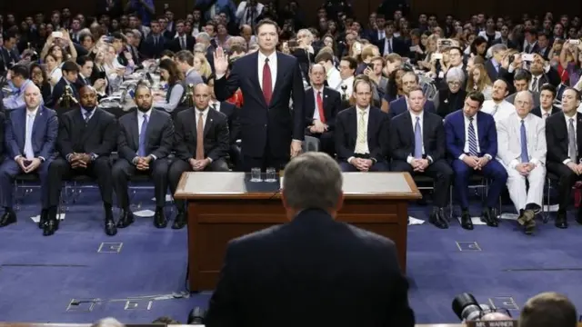 Audiencia de James Comey en el Senado.