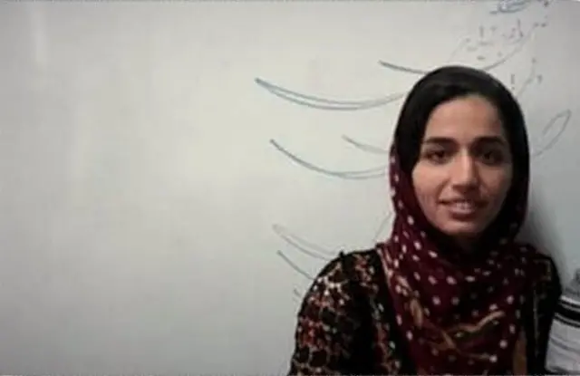 عکس زهرا محمدی از وبسایت حقوق بشر کردستان