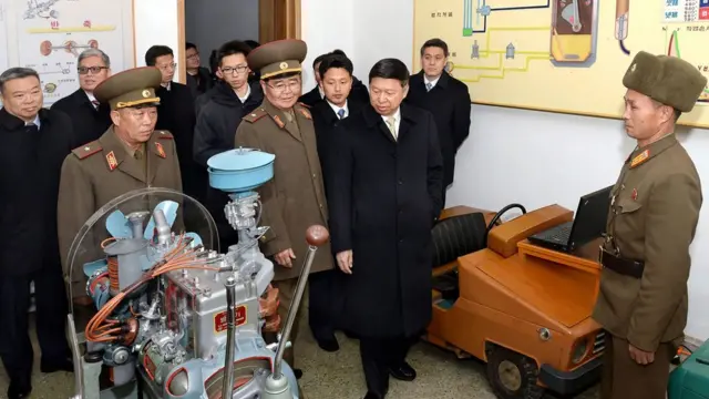 宋涛参观万景台革命学院