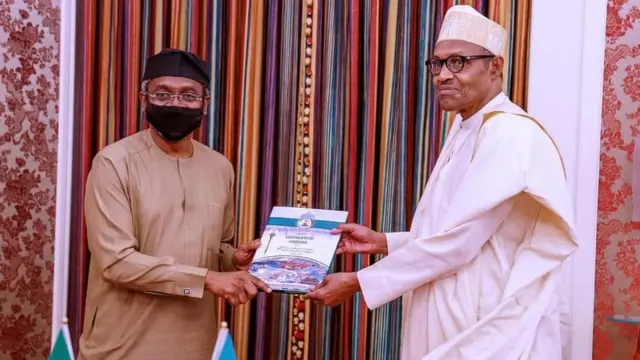 Nigeria vs Ghana: President Muhammed Buhari and Femi Gbajabiamila