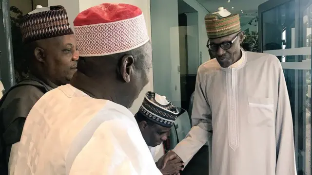 Shugaba Buhari ya gana da wasu gwamnoni gabanin tafiyarsa Amurka