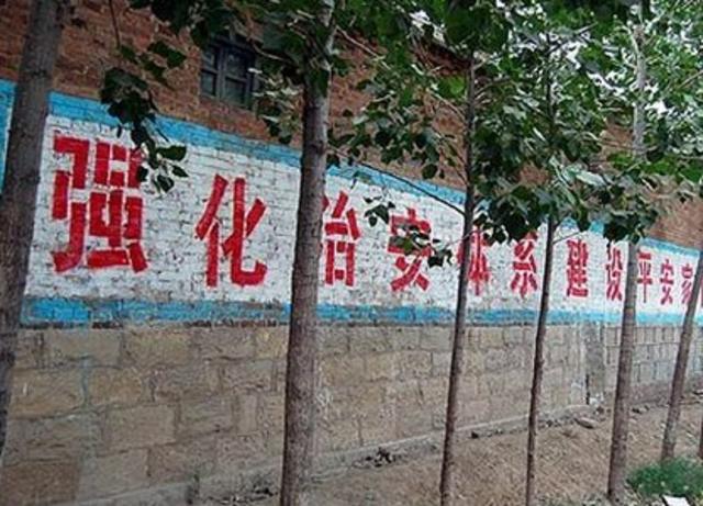 中国农村墙上的标语口号